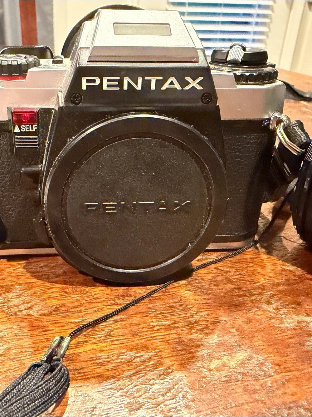 Pentax SLR Camera Body in Black and Silver
